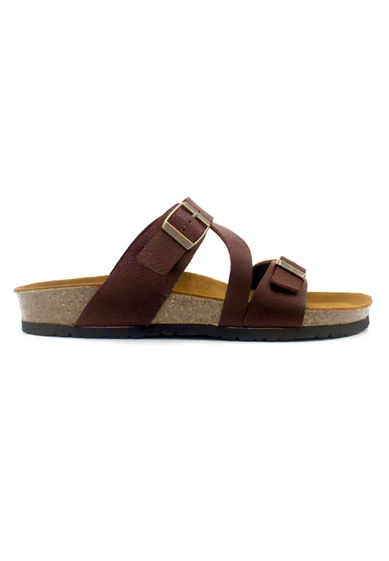 SoleSimple Hamburg - Red Leather Sandals & Flip Flops