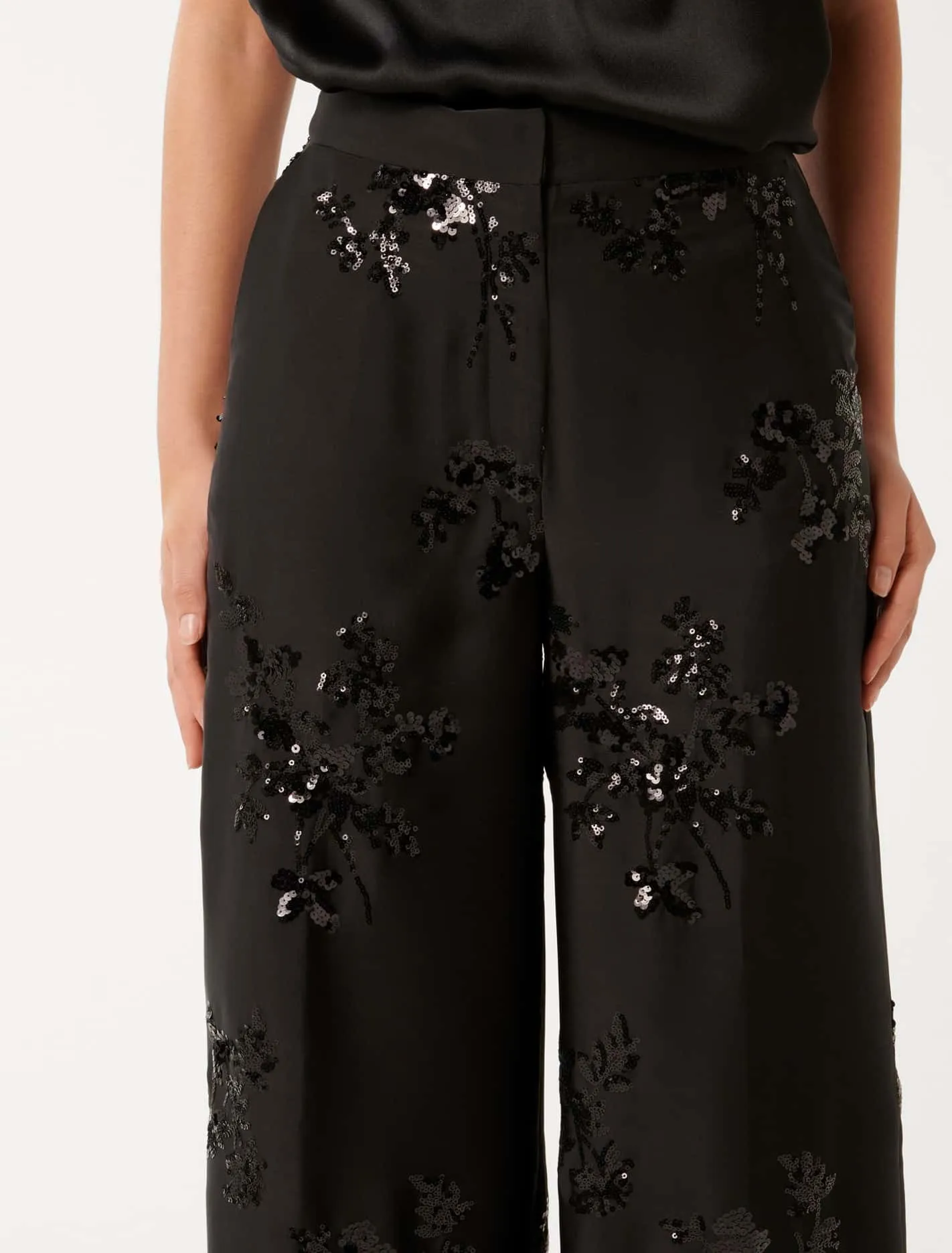 Sonnie Sequin Wide-Leg Trousers