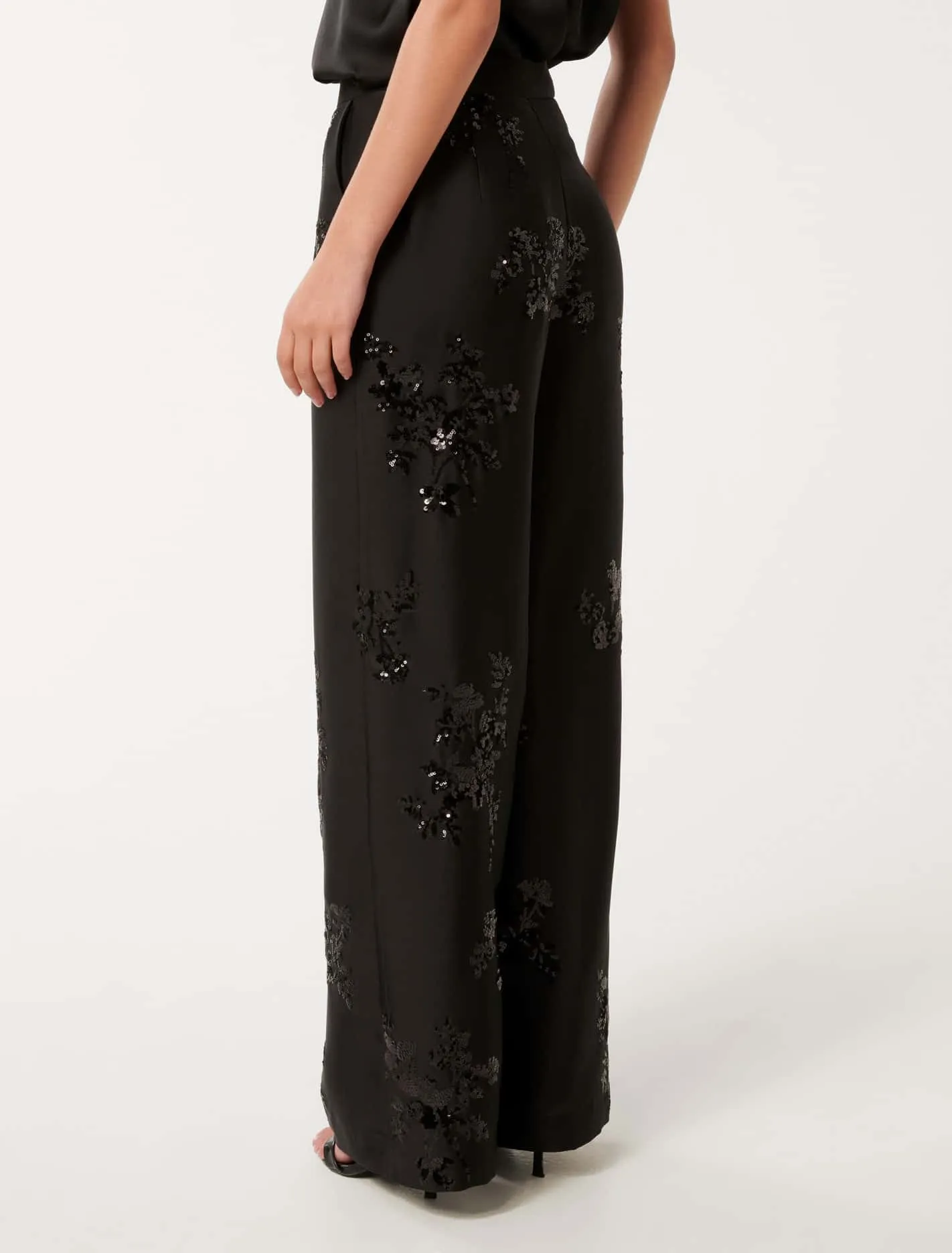 Sonnie Sequin Wide-Leg Trousers