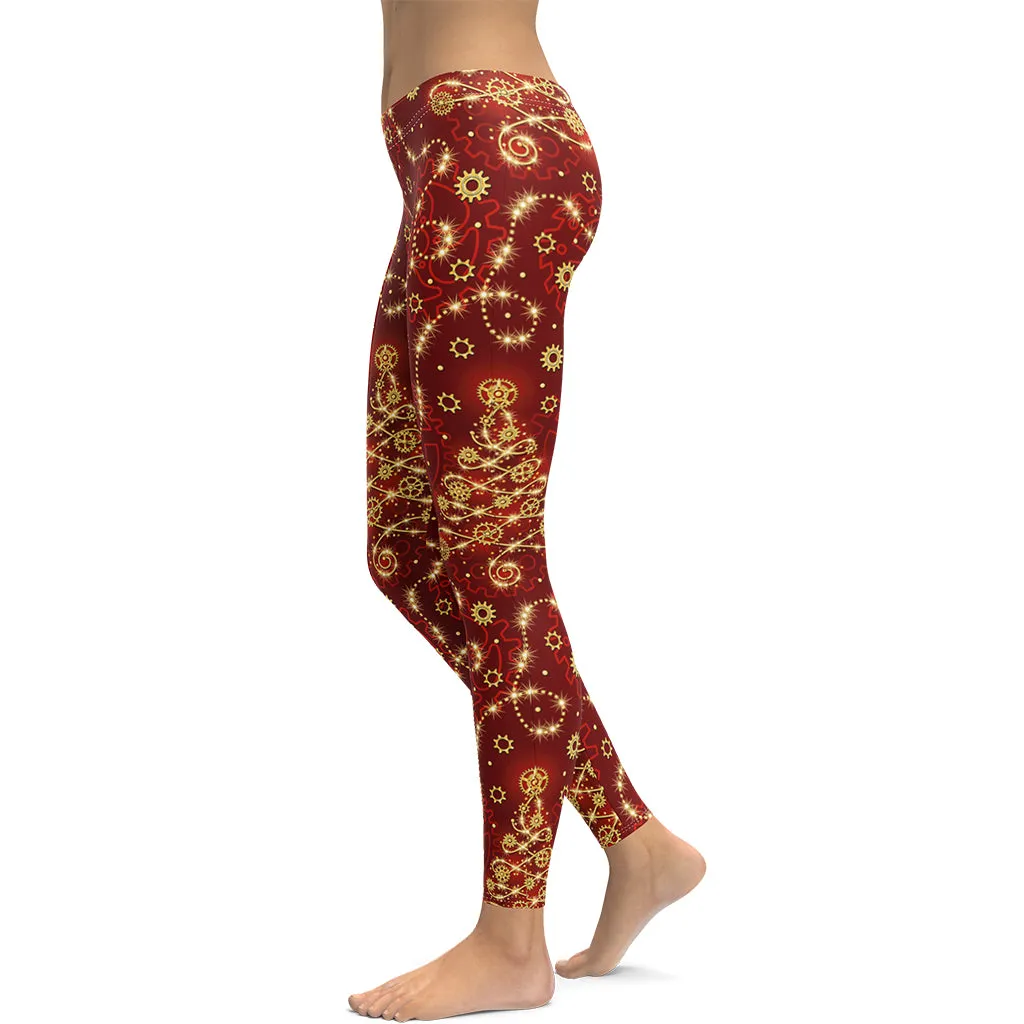 Steampunk Christmas Leggings