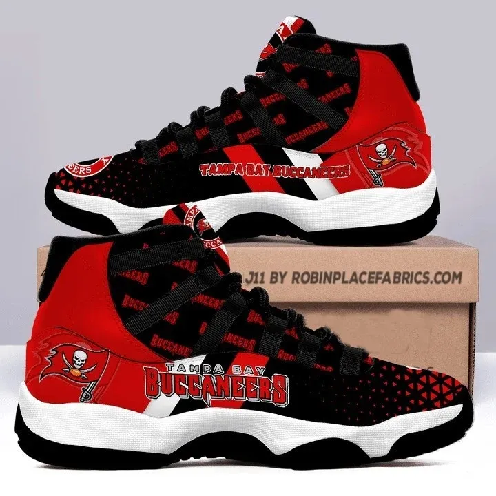 Tampa Bay Buccaneers Air Jordan 11 Sneakers For Men Women Black