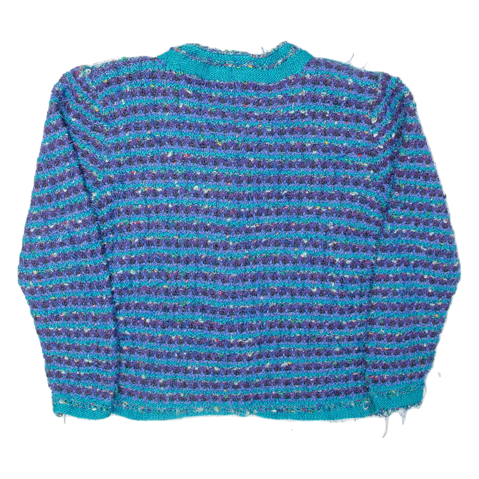 Tassle Womens Jacket Blue 90s Striped M