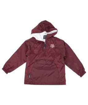 Texas A&M Aggies Logo Youth Pullover Rainjacket - Maroon