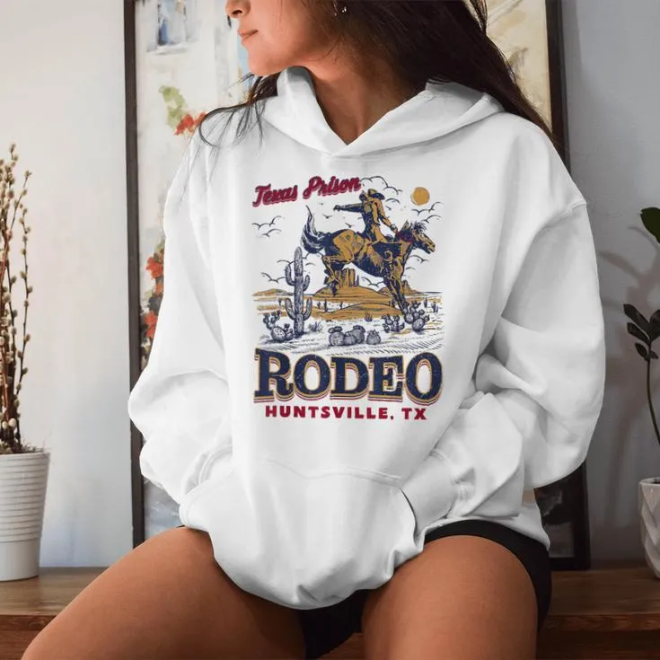 Texas Prison Rodeo Cowboy Western Horse Riding Women Hoodie