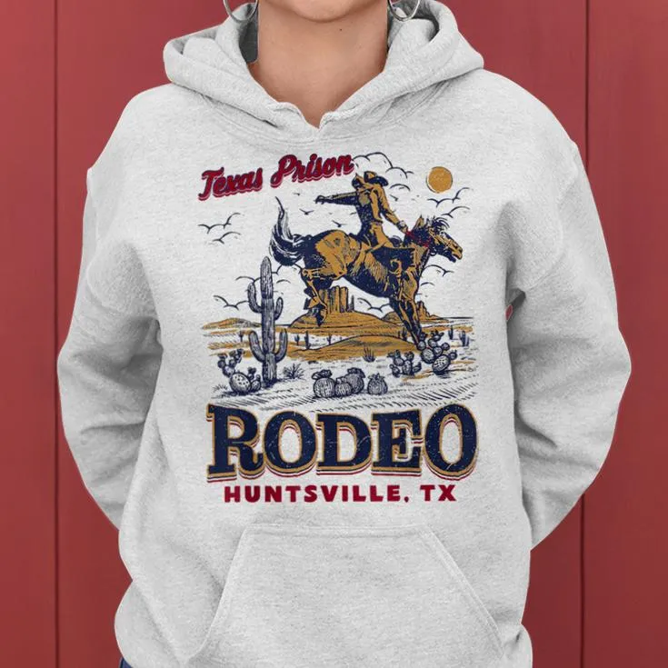 Texas Prison Rodeo Cowboy Western Horse Riding Women Hoodie