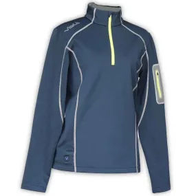 Thermal Half-Zip Women's 5V Heated Pullover, Navy Blue