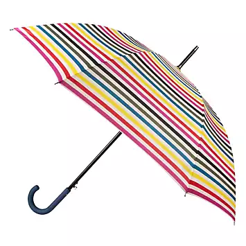 Totes ECO-BRELLA® Auto Open Walker UV Stripe Print Umbrella | Kaleidoscope