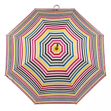 Totes ECO-BRELLA® Auto Open Walker UV Stripe Print Umbrella | Kaleidoscope