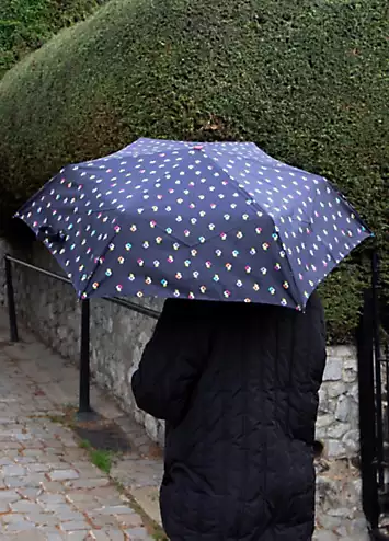 Totes Eco-Brella® Compact Round French Flowers Print Umbrella | Kaleidoscope