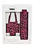 Totes Supermini Ditsy Pink Print Umbrella & Matching Shopping Bag Gift Set