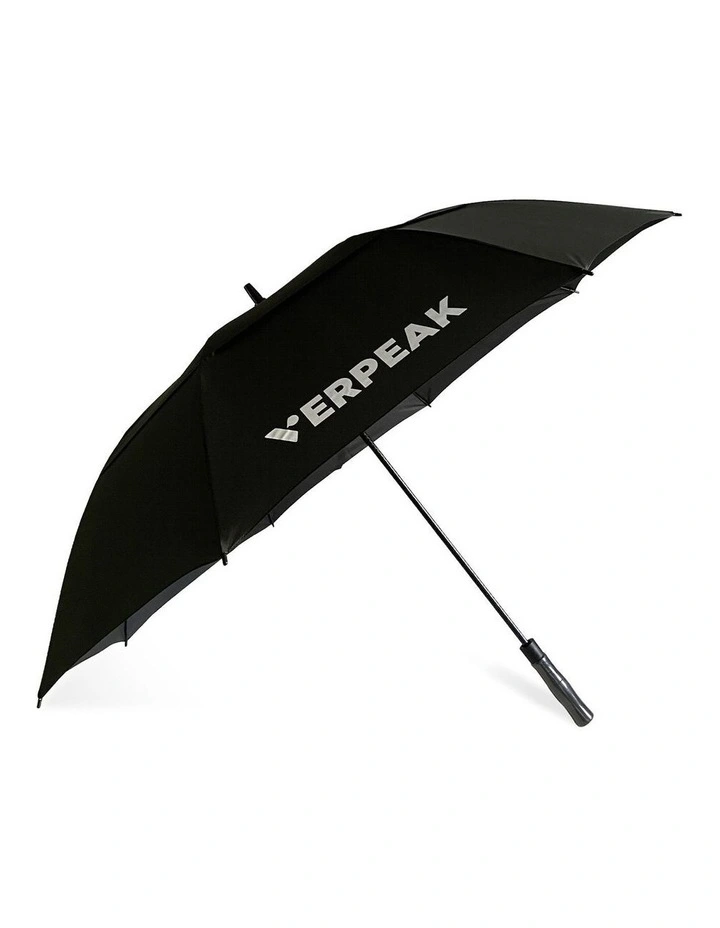 Ultra Large Golf 62 210T Pongee Micro-weave Fabric Umbrella in Black