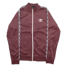 UMBRO Mens Track Jacket Maroon M