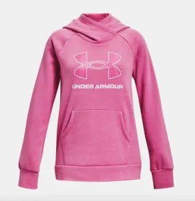 Under Armour Girls' Rival Fleece Big Logo Hoodie