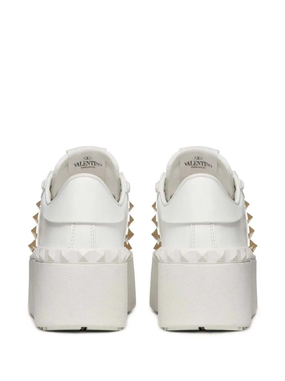 Valentino Garavani    Valentino Garavani Rockstud Untitled Leather Sneakers