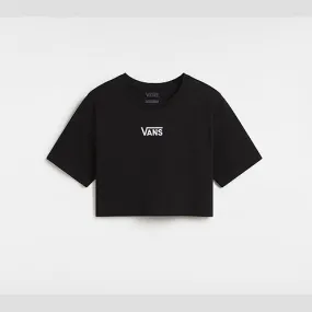 Vans FLYING V CREW CROP T-SHIRT (BLACK) WOMEN BLACK