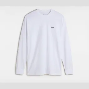 Vans LEFT CHEST HIT LONG SLEEVE T-SHIRT (WHITE/BLACK) MEN WHITE