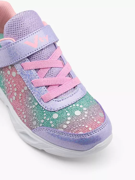 Victory  Junior Pink/Purple Light Up Trainers