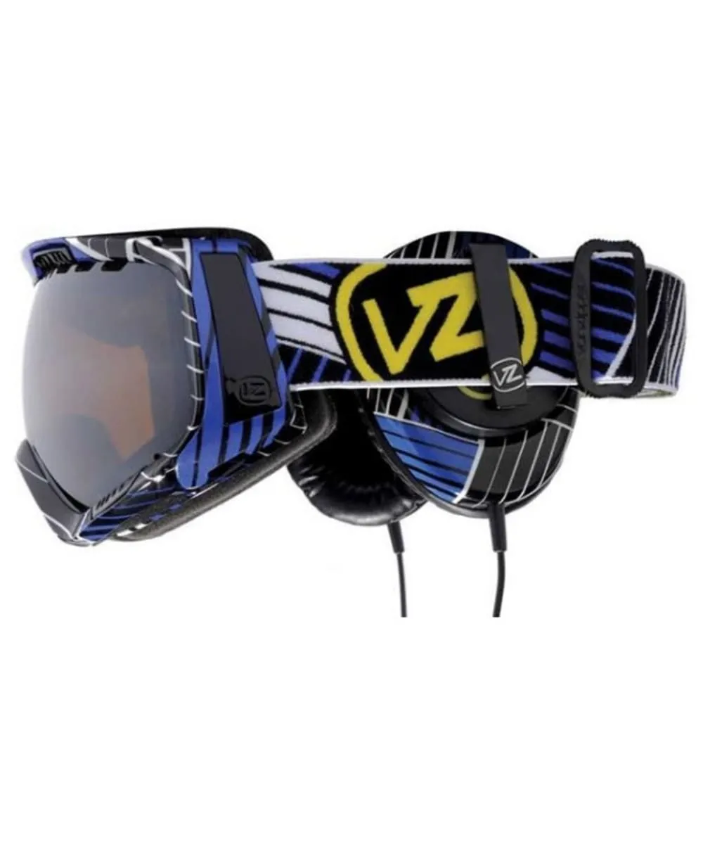 VonZipper Feenom Goggles Synchro Royal Skull Candy Headphones