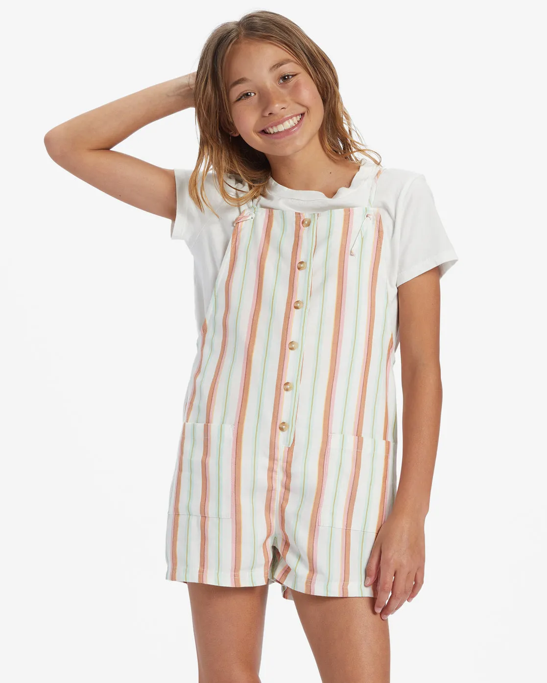 Wave Watch Jr Romper - Fresh Nectar