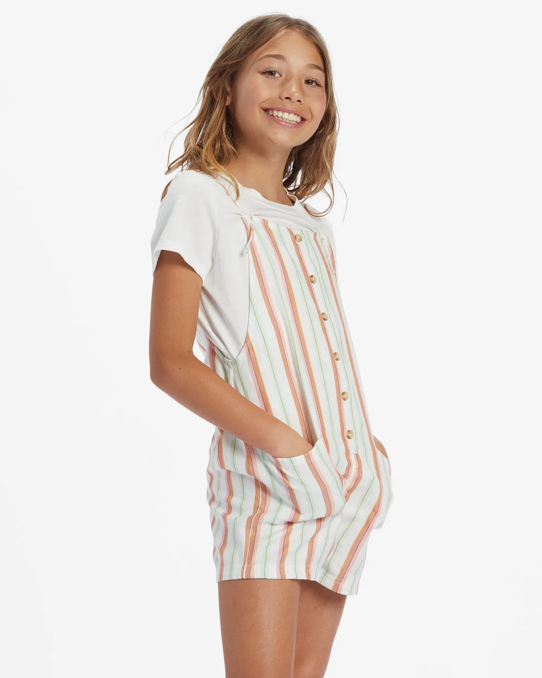 Wave Watch Jr Romper - Fresh Nectar