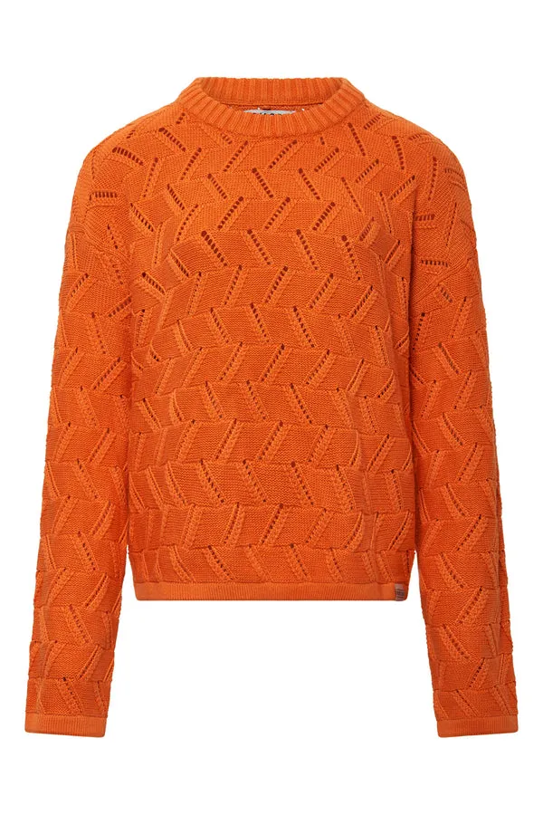 WEAVE - Organic Cotton Jumper Orange