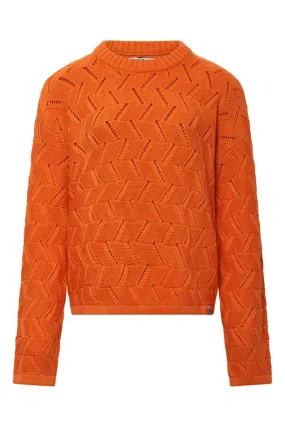 WEAVE - Organic Cotton Jumper Orange