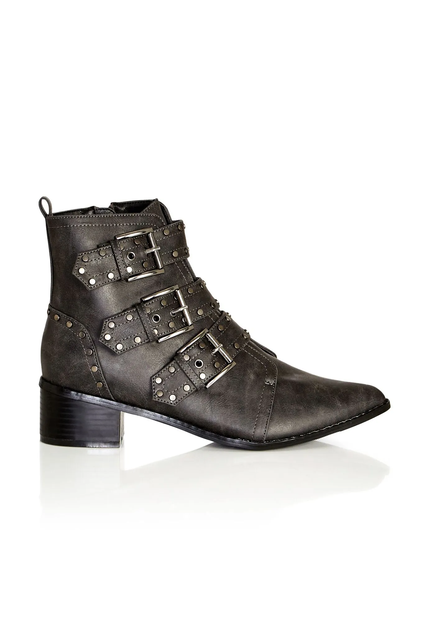 WIDE FIT Zeta Boot - charcoal