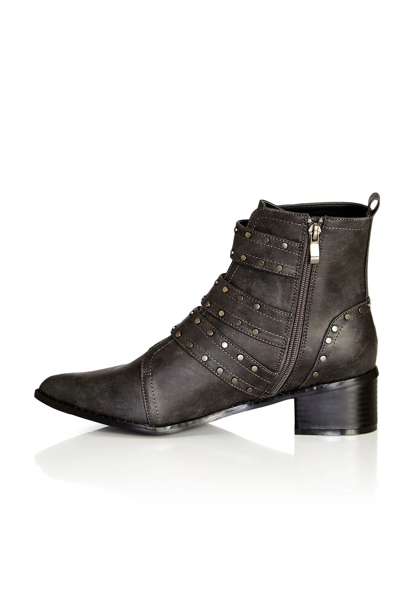 WIDE FIT Zeta Boot - charcoal