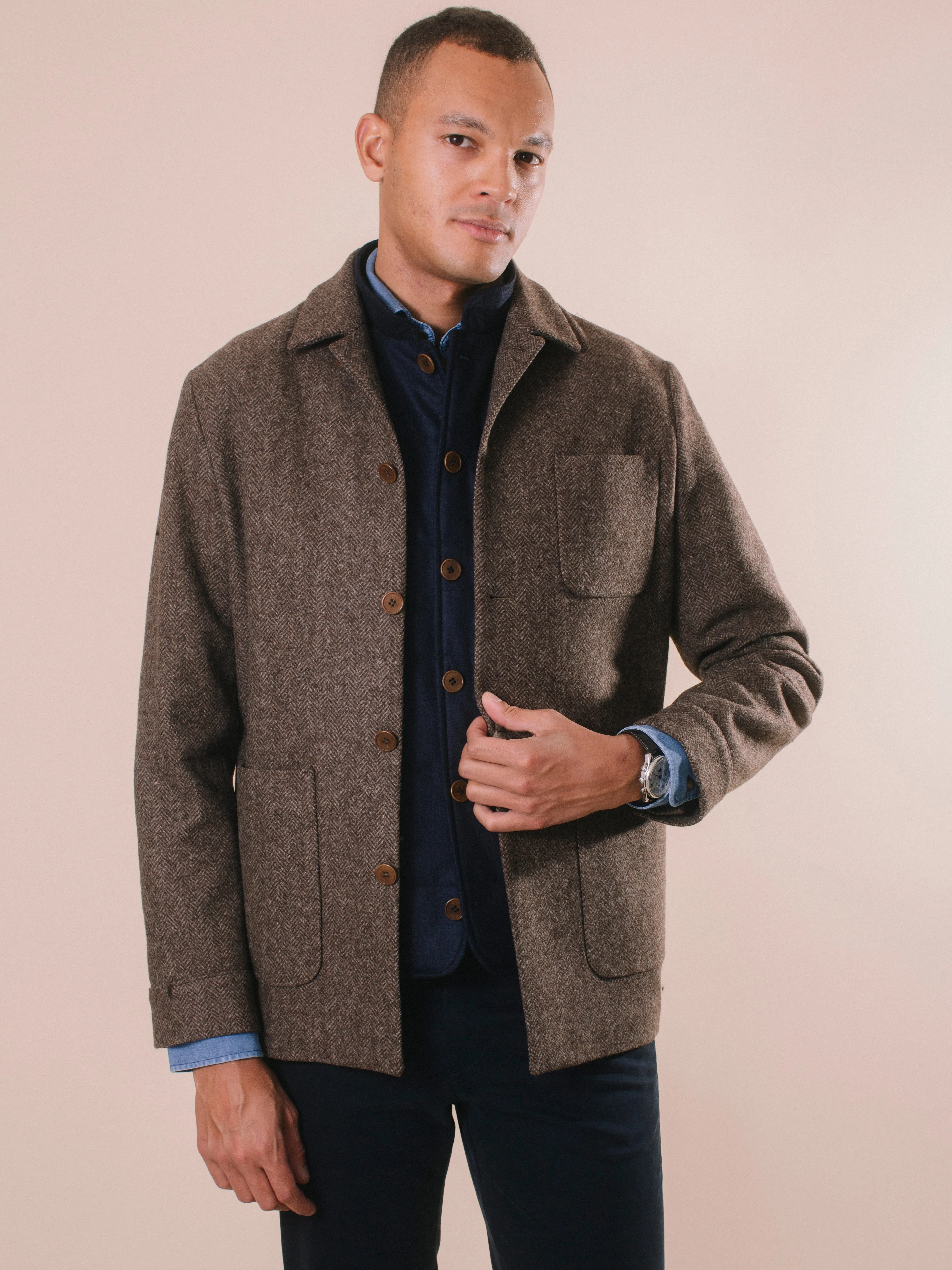 William David Premium Wool Shirt Jacket