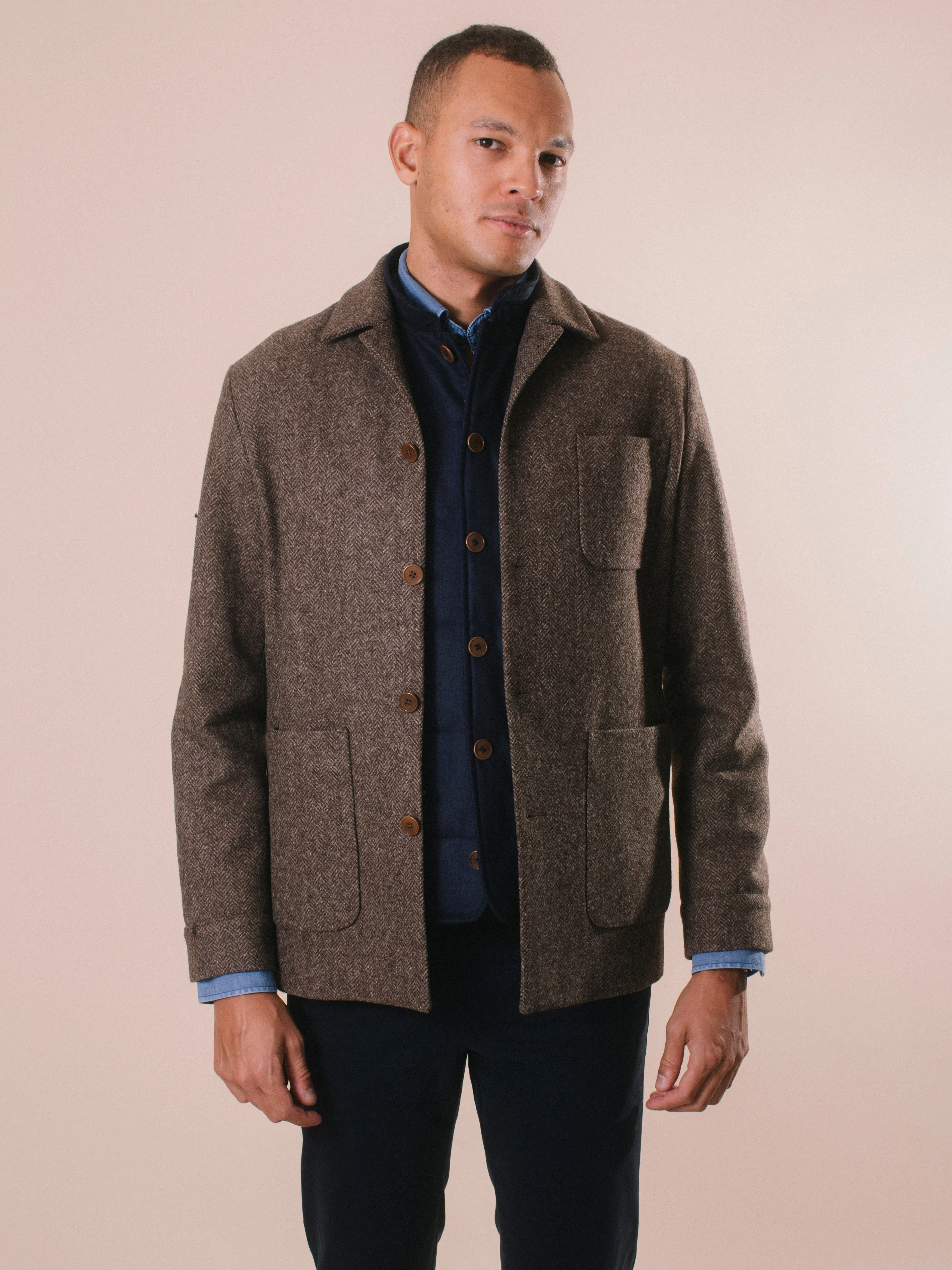 William David Premium Wool Shirt Jacket