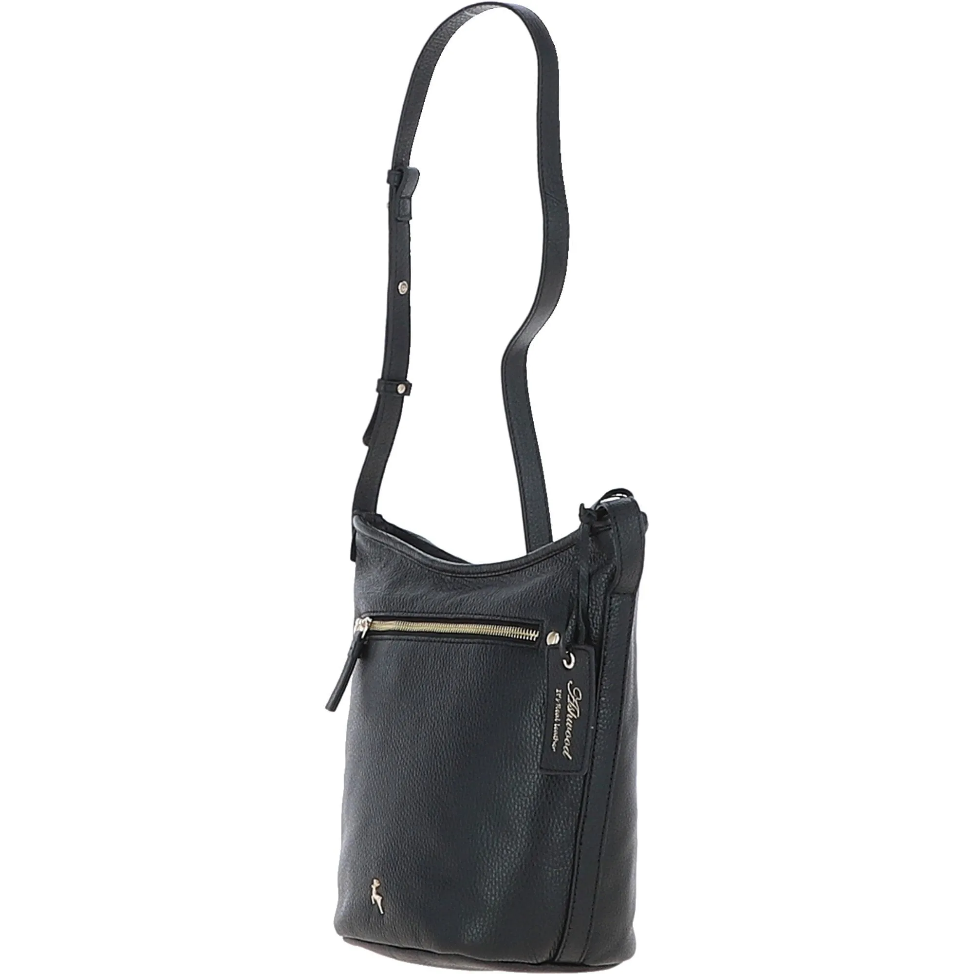 Women's Leather Shoulder Handbag Black: 63790