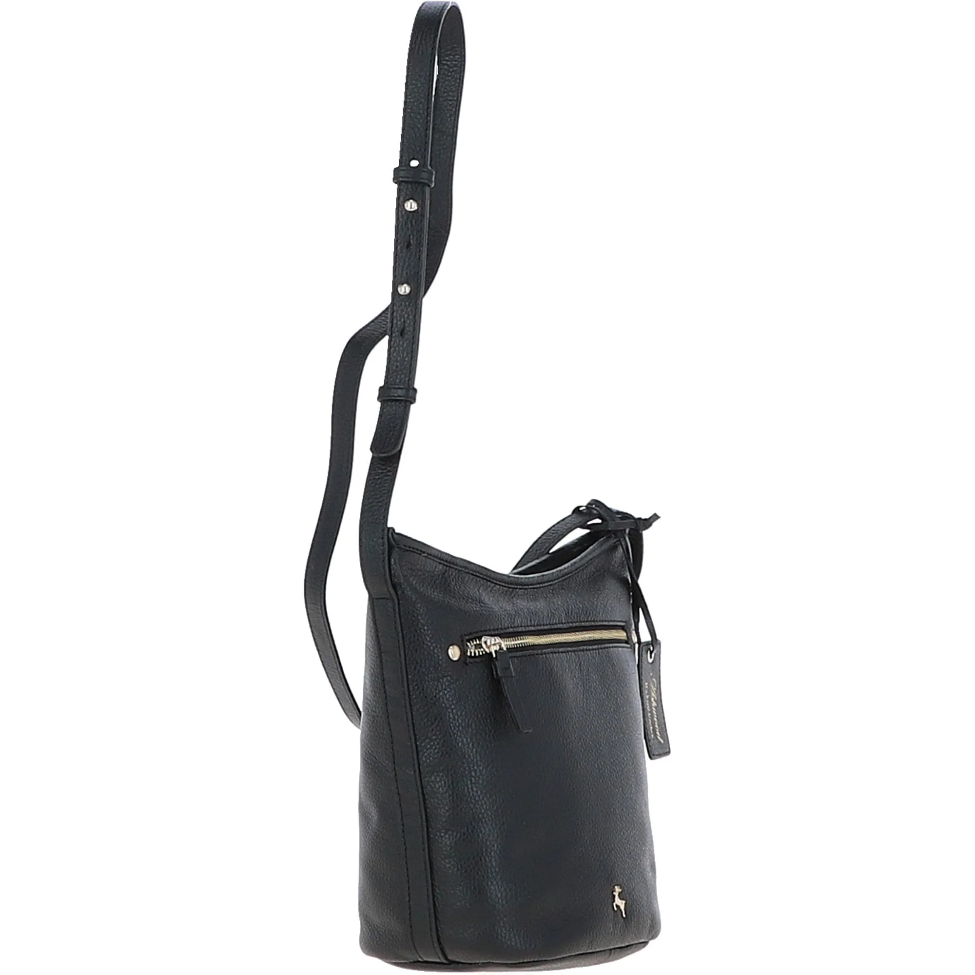 Women's Leather Shoulder Handbag Black: 63790