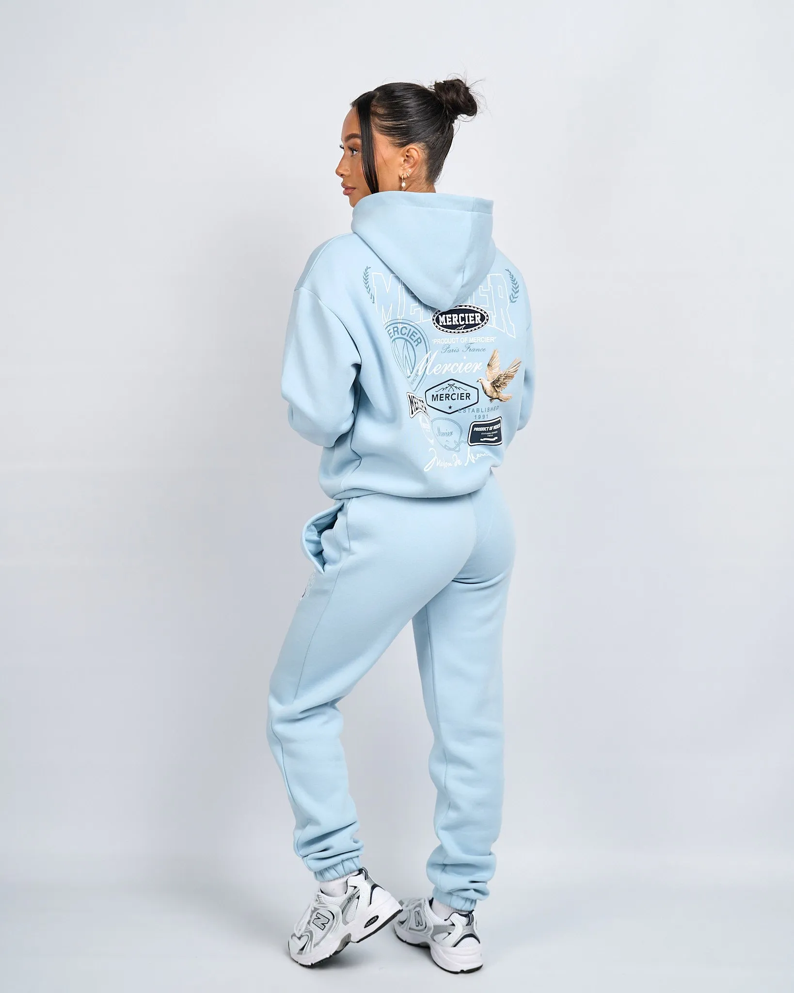 Womens Ice Blue Petrol Multi Tour Joggers