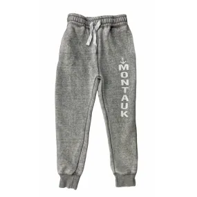 Youth Montauk Anchor Joggers with Drawstring and Pockets in Denim Charcoal