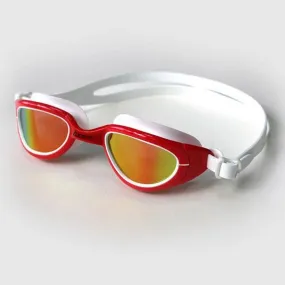 Zone3 Attack Swim Goggles - Red White Polarized Lens